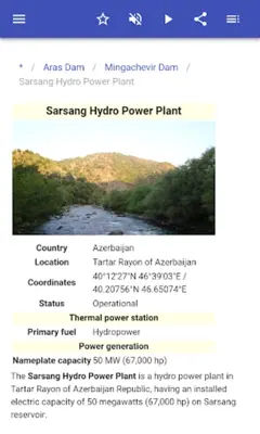 Hydroelectric power plants android App screenshot 11