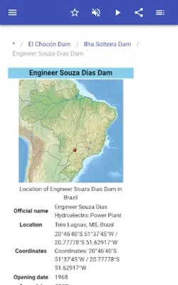 Hydroelectric power plants android App screenshot 6